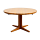 Table à manger extensible ronde en teck du milieu du siècle par Glostrup, Danemark, années 60