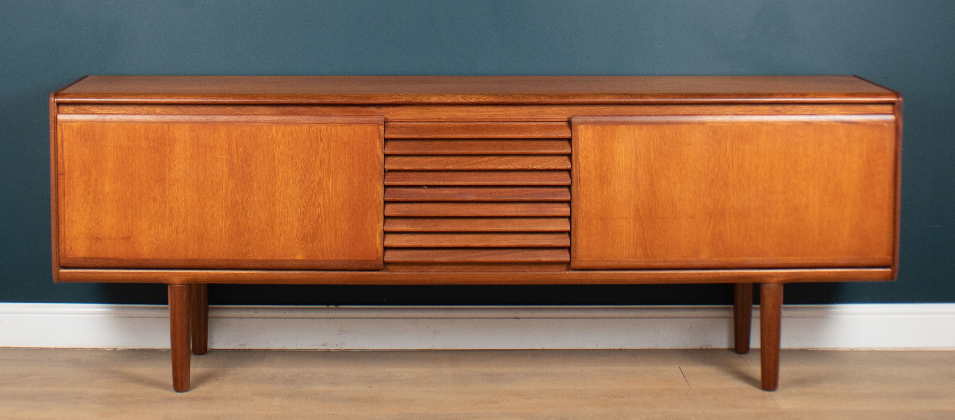 Retro Long Teak 1960s White & Newton Sideboard