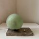Art Deco marble granite glass globe ball table lamp
