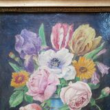Old painting on canvas