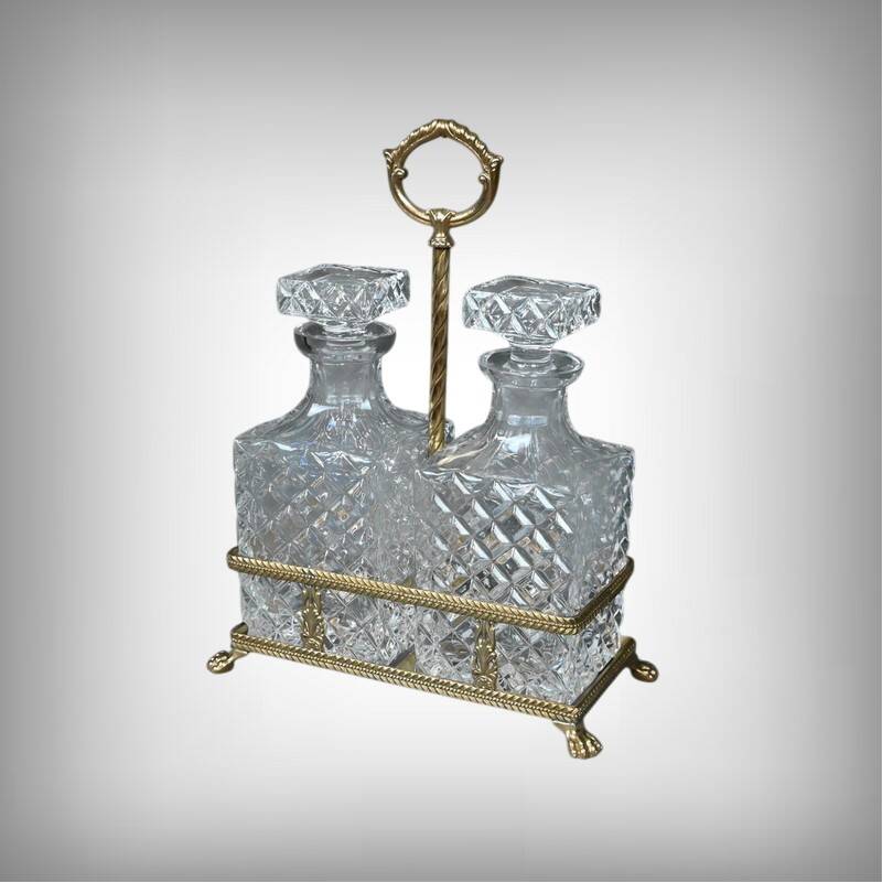 Bronze and Crystal Liquor Cabinet – Late 19th Century