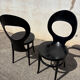 Two black seagull Baumann chairs