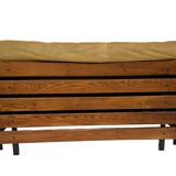 Mid-Century Cognac Leather Lounge Sofa small model