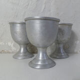 3 anciens coquetiers en alu