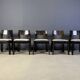 Vintage brutalist dining chairs, set of 5 - 1970s