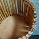 Pot cover basket Art-popular bamboo and scoubidou 50s