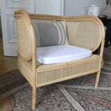Rattan armchair and natural canning from balî