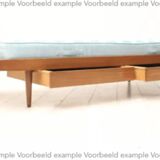 Vintage mid century daybed teak design with drawers