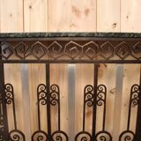 Art deco period console in forged iron