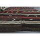 Vintage Turkish Oushak Handmade Wool Cotton Black Area Rug 257x390