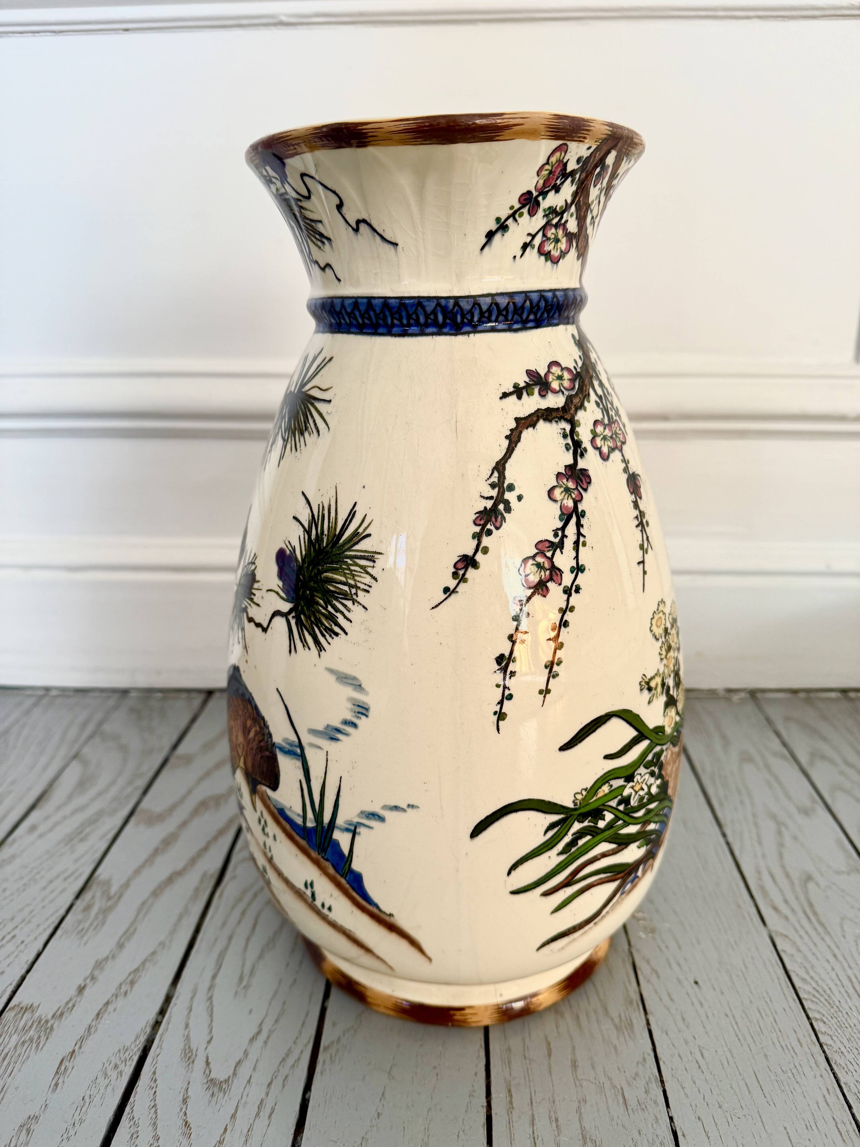 Félix Bracquemond Vase or pitcher Egyptian model by Creil & Montereau