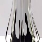 White and Purple Hand Blown Sommerso Glass Vase by Fratelli Toso, Italy