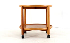 Danish Trolley with Removable Tray - teak