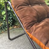 2 brown armchairs from the 70