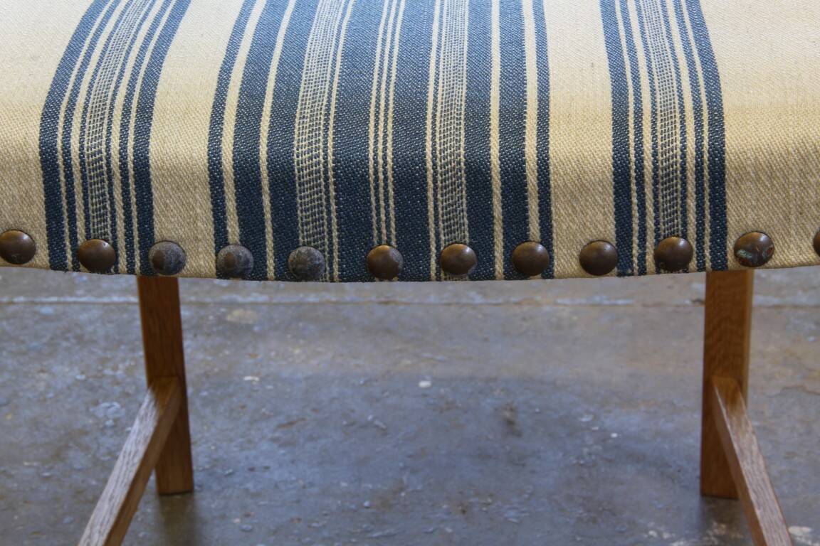 Chaises de salle à manger en chêne brutaliste danois moderne des années 1960 dans le style de Kjærnulf, ensemble.