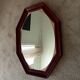Miroir octogonale art déco en bois massif