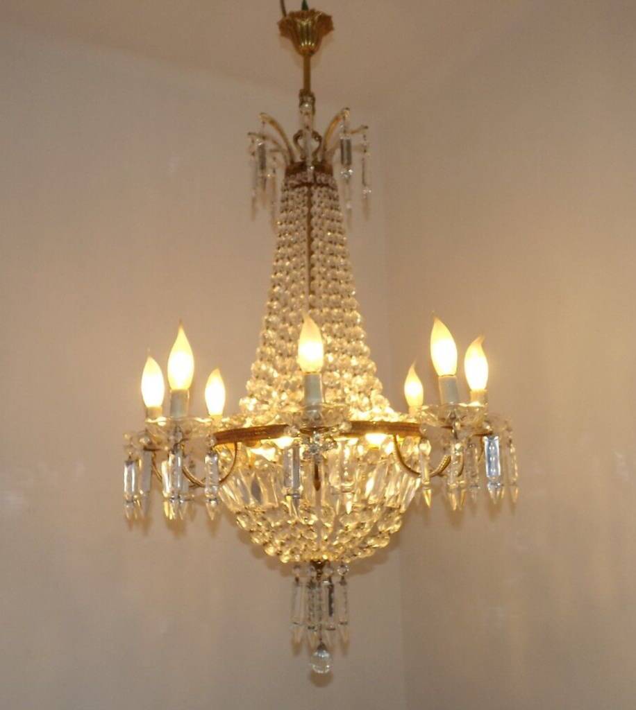 Lustre balloon 8 arms 12 lights