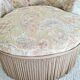 Floral toad armchair with fringes