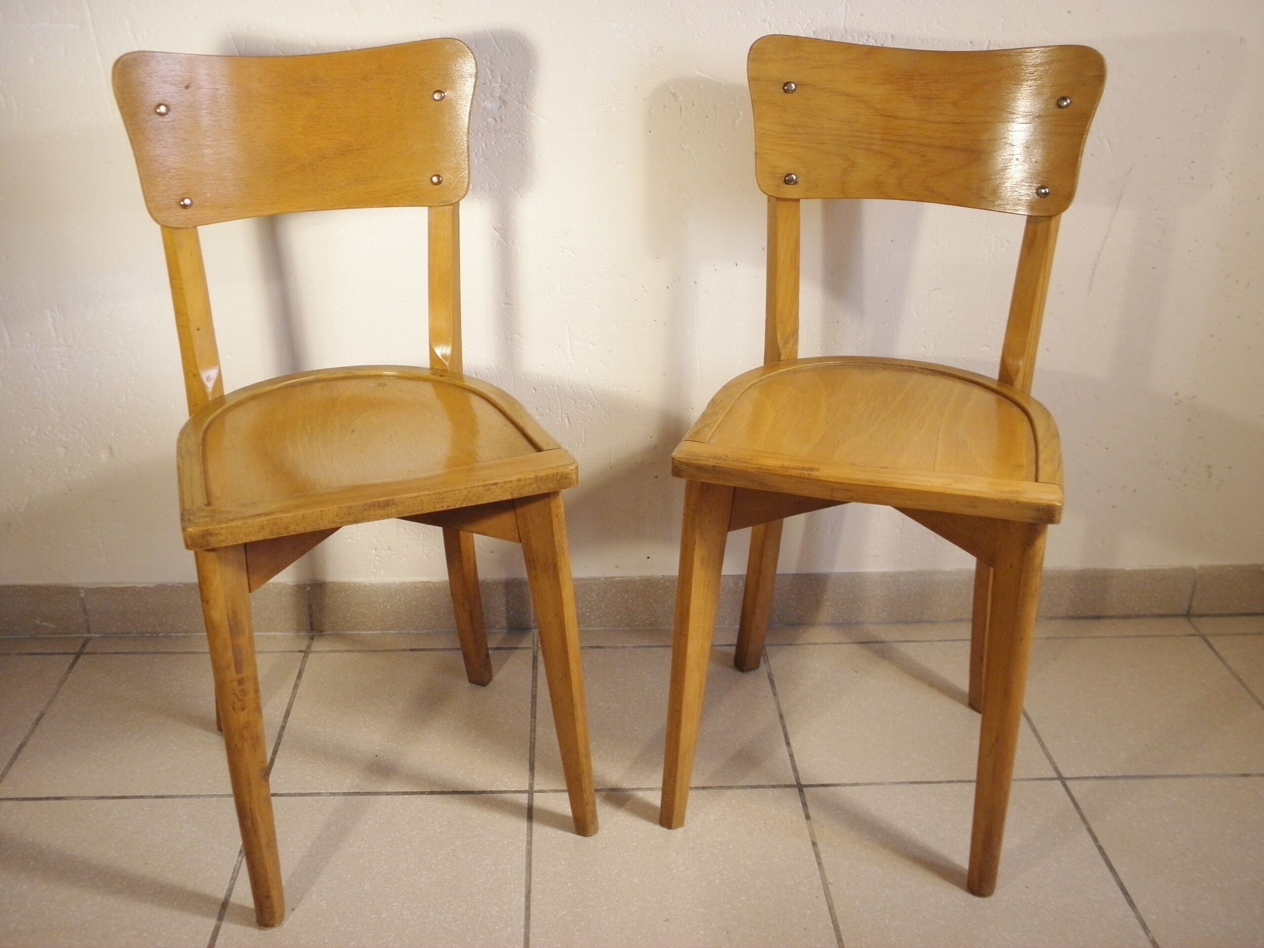 Pair of chairs bistro 60s