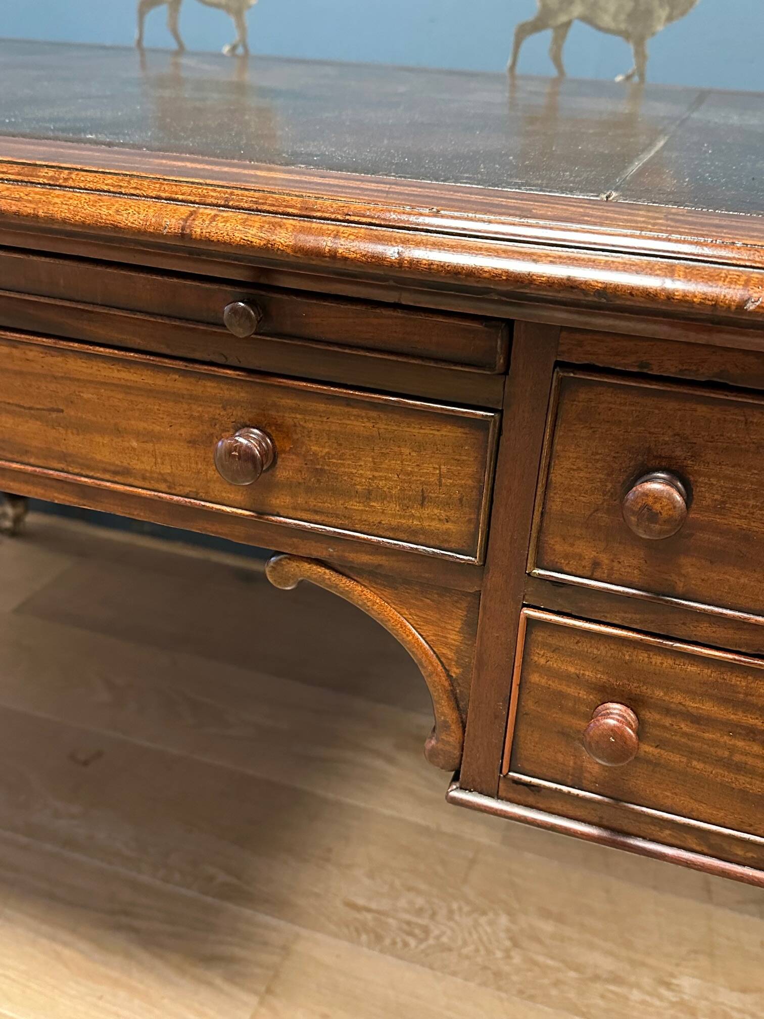 Antique mahogany William IV writing desk