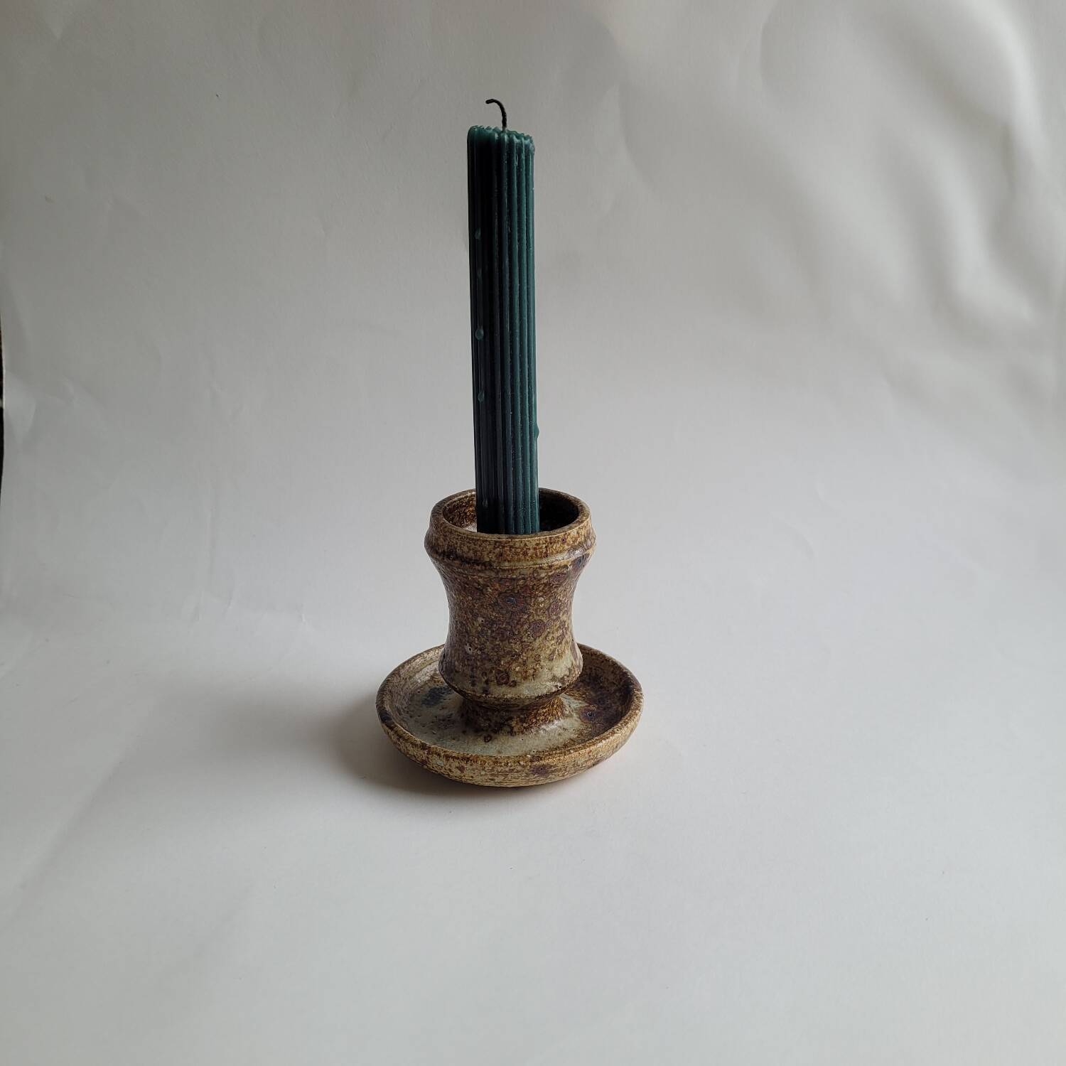 Pyrite stoneware candle holder
