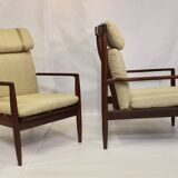 Pair of armchairs by Grete Jalk 1960 Denmark.