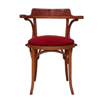 Ancien fauteuil Thonet bois courbé 1950