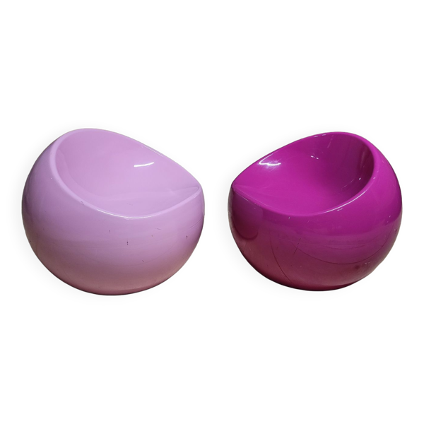 Paire de tabourets enfants, Ball chair dupont par Finn Stone design