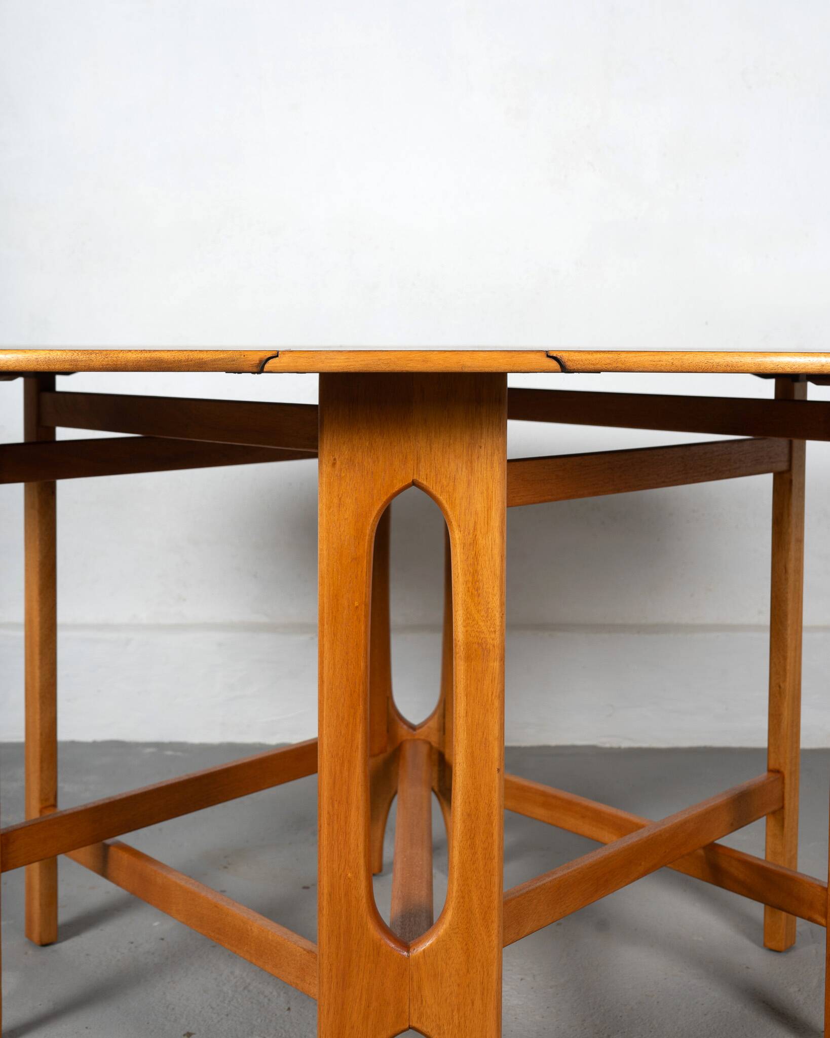 Mid Century Teak Foldable Dining Table made in Norway