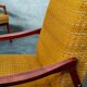 Pair of armchairs Jiri Jiroutek bouclette Yellow 1960