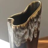 Vintage free-form organic vase - numbered ceramic 1246/23 - mid-century style