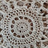 Antique handmade crochet tablecloth