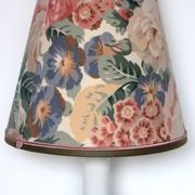 Vintage Kotska foot lamp and English floral fabric lampshade