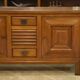 Oak and wrought iron sideboard signed by Charles Dudouyt, 1940s.