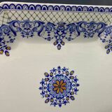 Very large Gien earthenware dish, Rouen decor