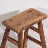 Antique Eastern stools (circa 1900). Set of 2 pieces