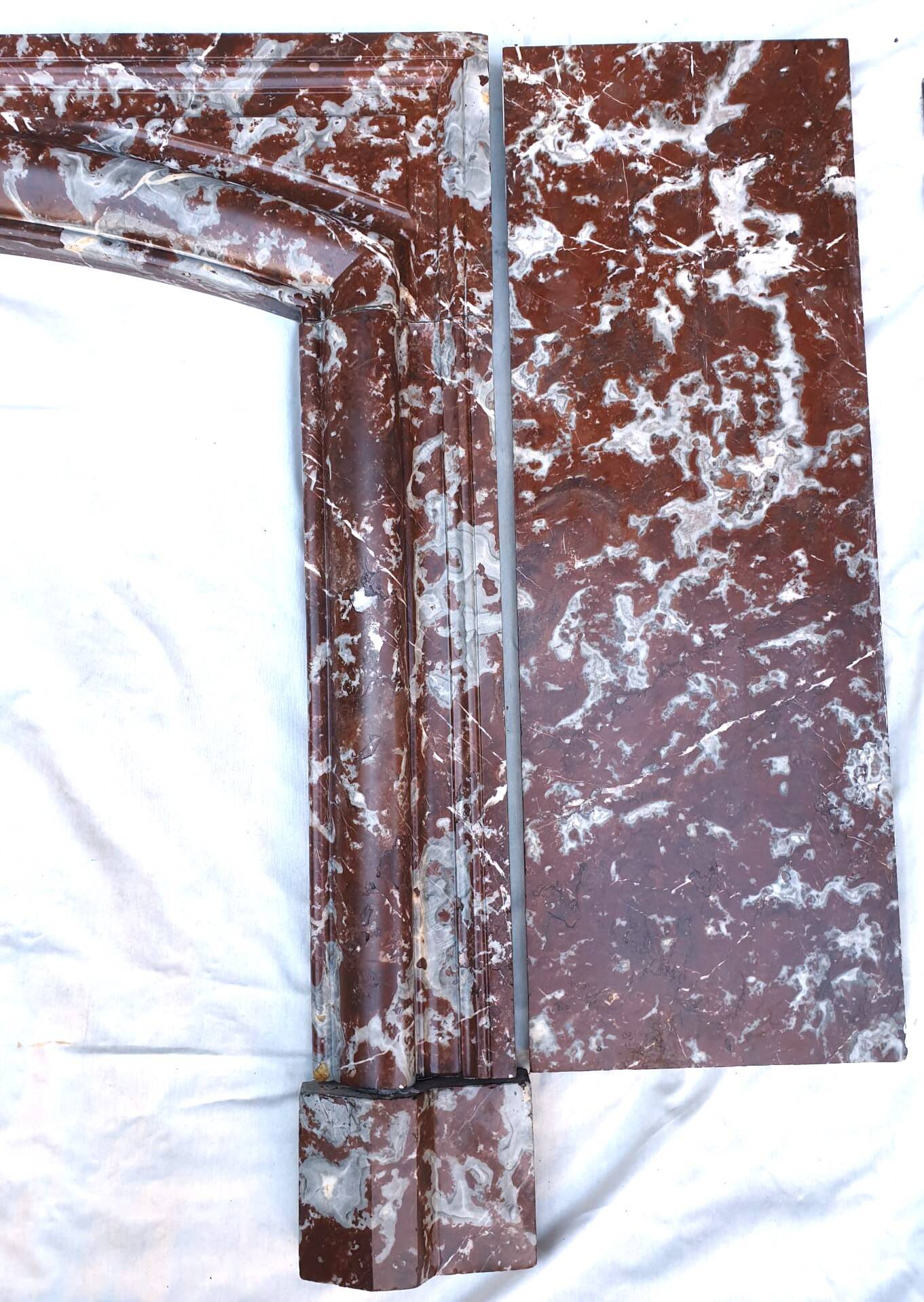 Louis XIV fireplace in Languedoc marble