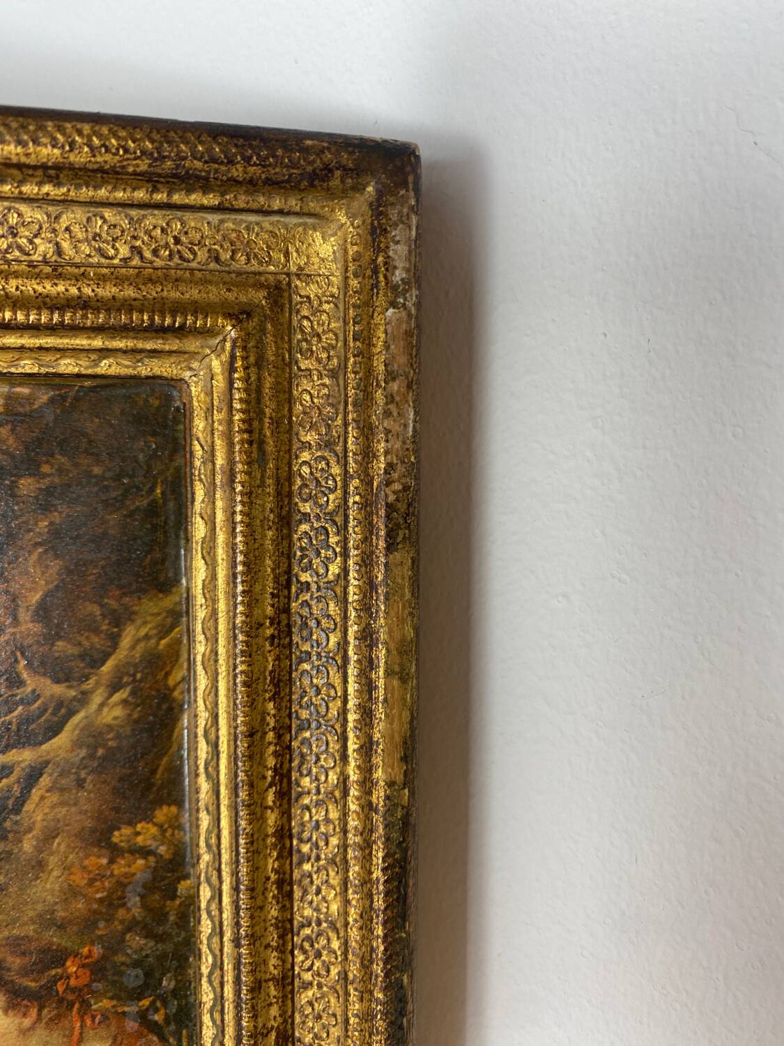 Florentine wooden triptych painting