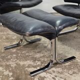 Set price! De Sede DS-2030 2x lounge chair + ottoman, vintage