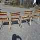Chaises de bistrot vintage en fer x 4