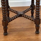 Antique 19th century style turned wooden pedestal table