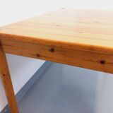Vintage 60s 70s pine rectangular dining table with extension
