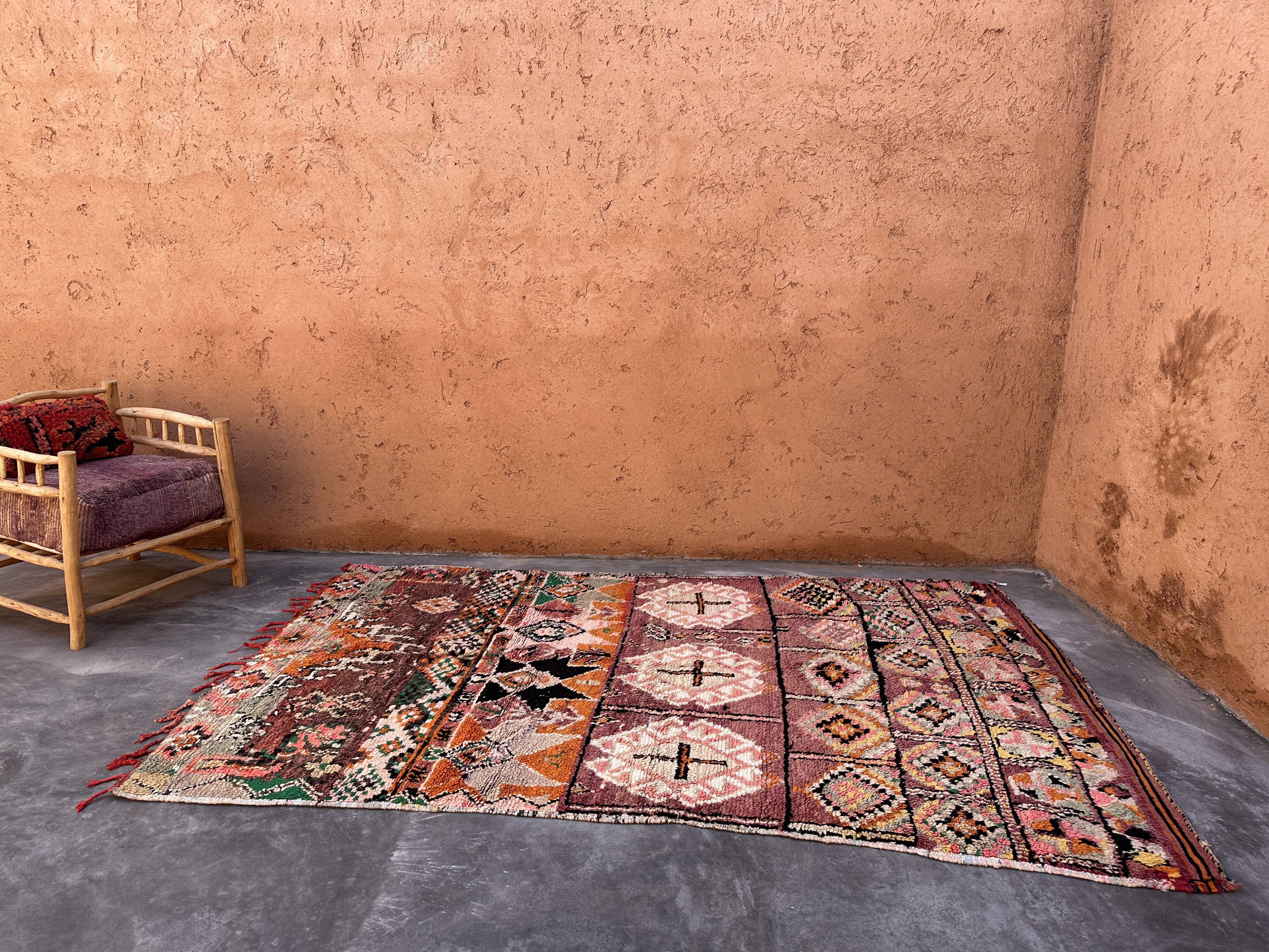 Colorful Boujad Moroccan rug - 175 x 280 cm
