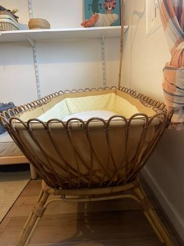 Baby rattan bed