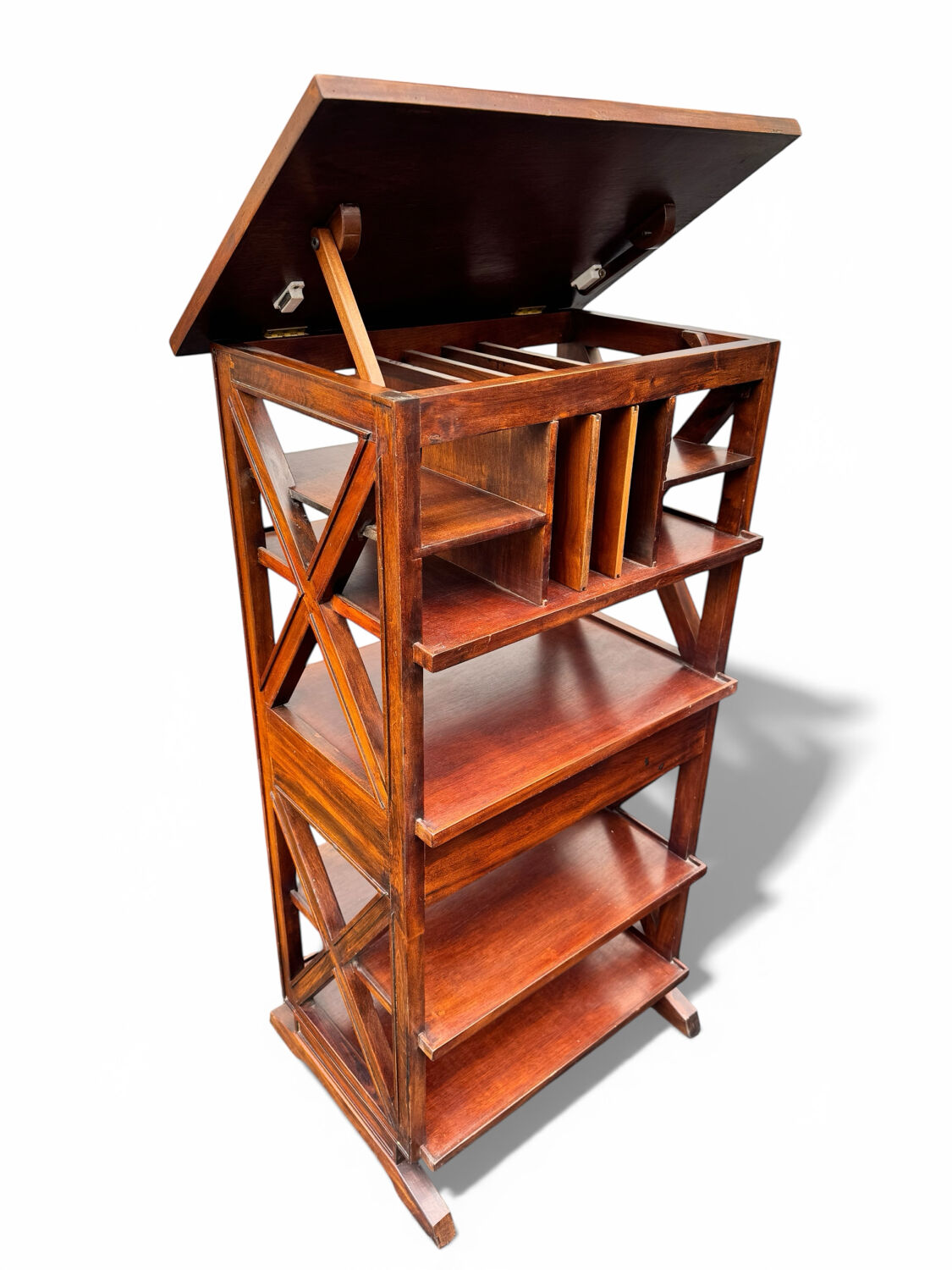 Bibus furniture with an adjustable shelf – vintage library furniture