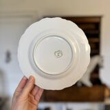 Vintage white slip plates