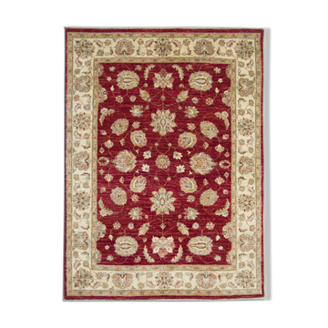 Tapis Ziegler traditionnel en laine rouge - 144x190cm