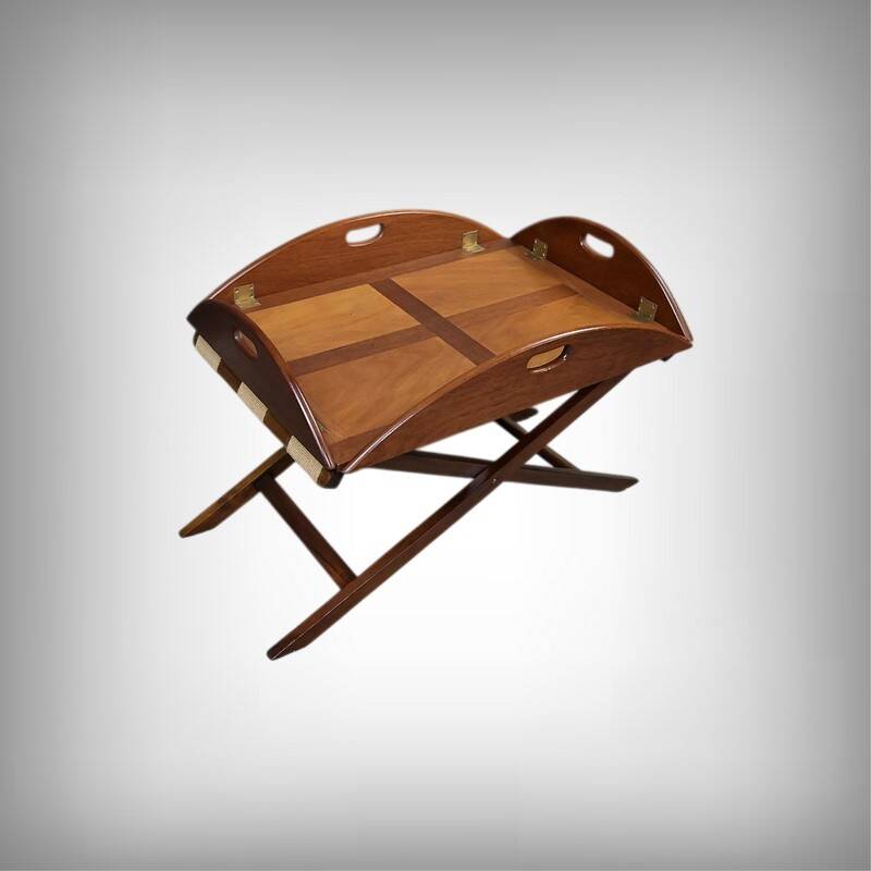 Table de majordome pliante en acajou – 1940