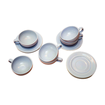Lavender colored ceramic mugs