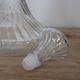 Vintage twisted glass carafe with stopper – H 31 cm